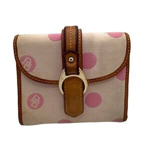 DOONEY & BOURKE Pink Dot Canvas Wallet